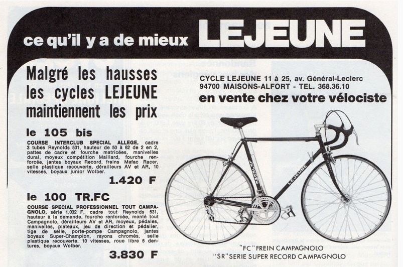 velo lejeune